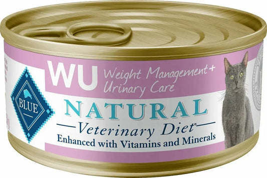 Blue Buffalo WU Weight Management + Urinary Grain-Free Can Cat Food 24/5.5 oz -  Blue Buffalo