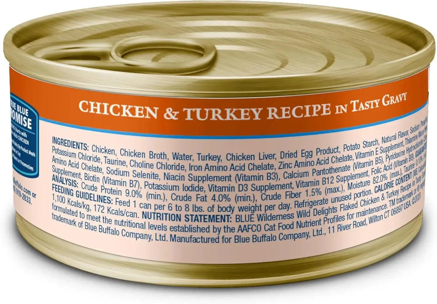 Blue Buffalo Wilderness Wild Delights Minced Natural Wet Cat Food, Chicken & Turkey in Tasty -  Blue Buffalo